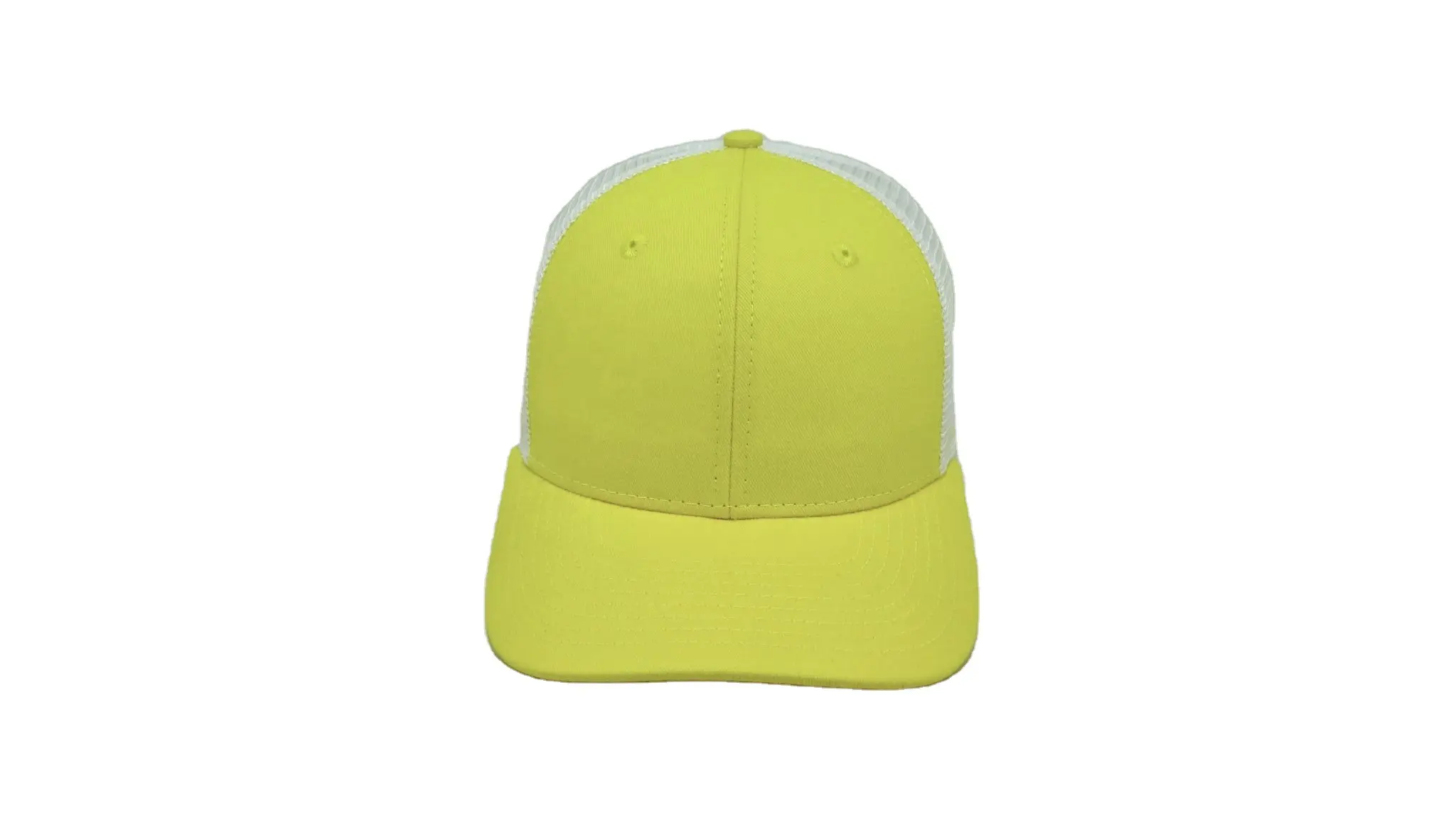 Wholesale Yellow/White Blank Trucker Hats 6 Panels for Promotional Brand Name Cheap Price in Vietnam 5