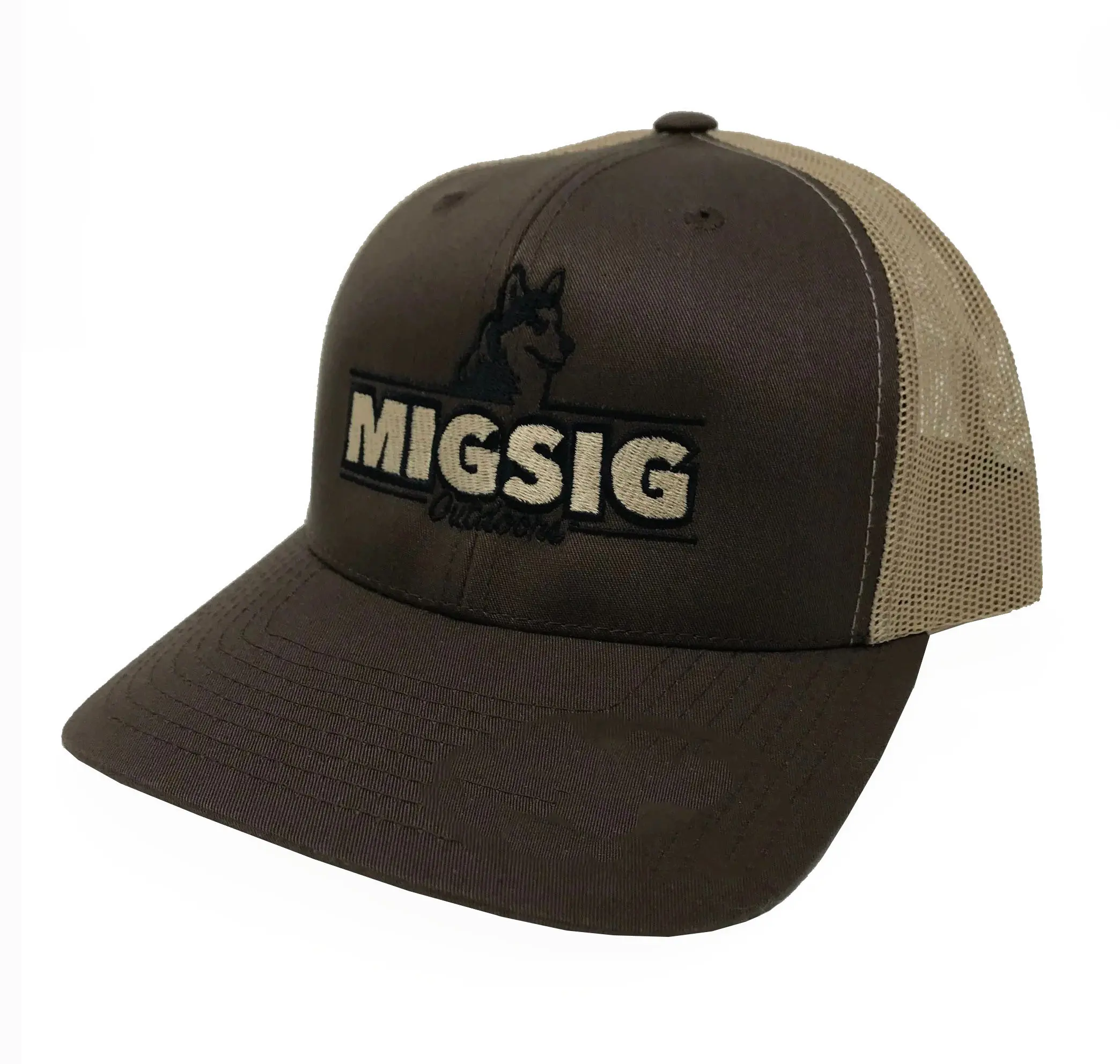 Wholesales Products 6-Panel Curved Brim Custom Logo With High Quality Medium Profile Outdoor Sports Cap Trucker Hat Snapback Cap 2