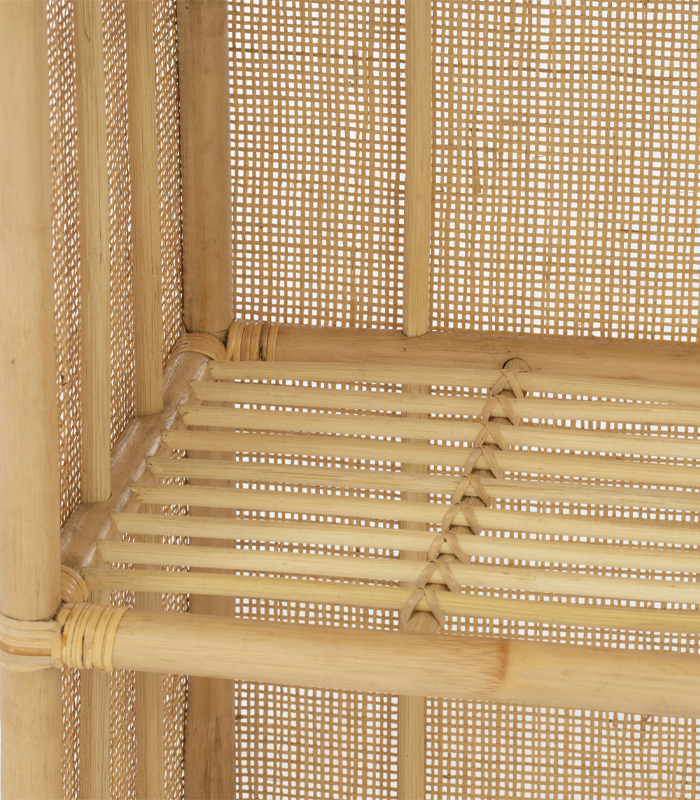 Wicker shelf with mesh for living room Made In Vietnam Eco-friendly material used for Home decoration Storage shelf Wholesale 4
