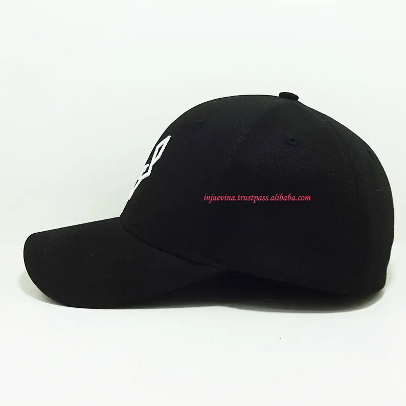 Wolf 2D Logo Embroidered Baseball Cap Vietnam Made Custom Fitted Hat With Personalized Logo Design For Outdoor Streetwear L01 4
