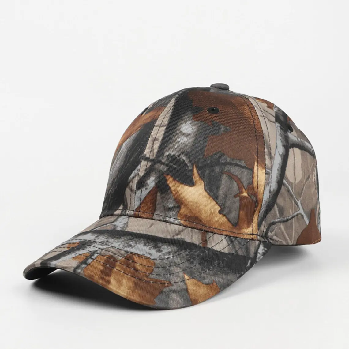 Woodland Camouflage Realtree Style Baseball Cap Unisex Adult Adjustable 6 Panels Curved Brim High Quality Wholesale Baseball Cap 2