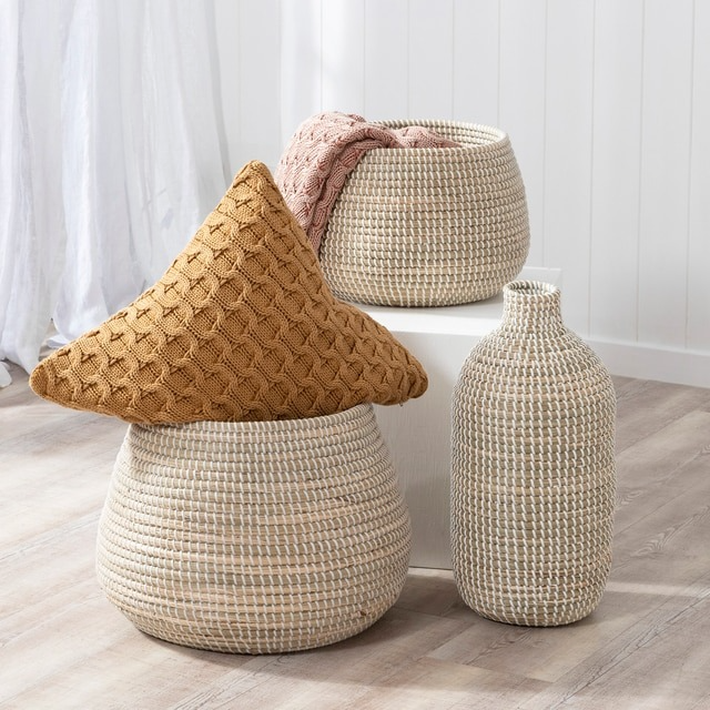Woven natural seagrass vase Made in Vietnam Ecofriendly material for Home Decor and tableware decoration Wholesale 4