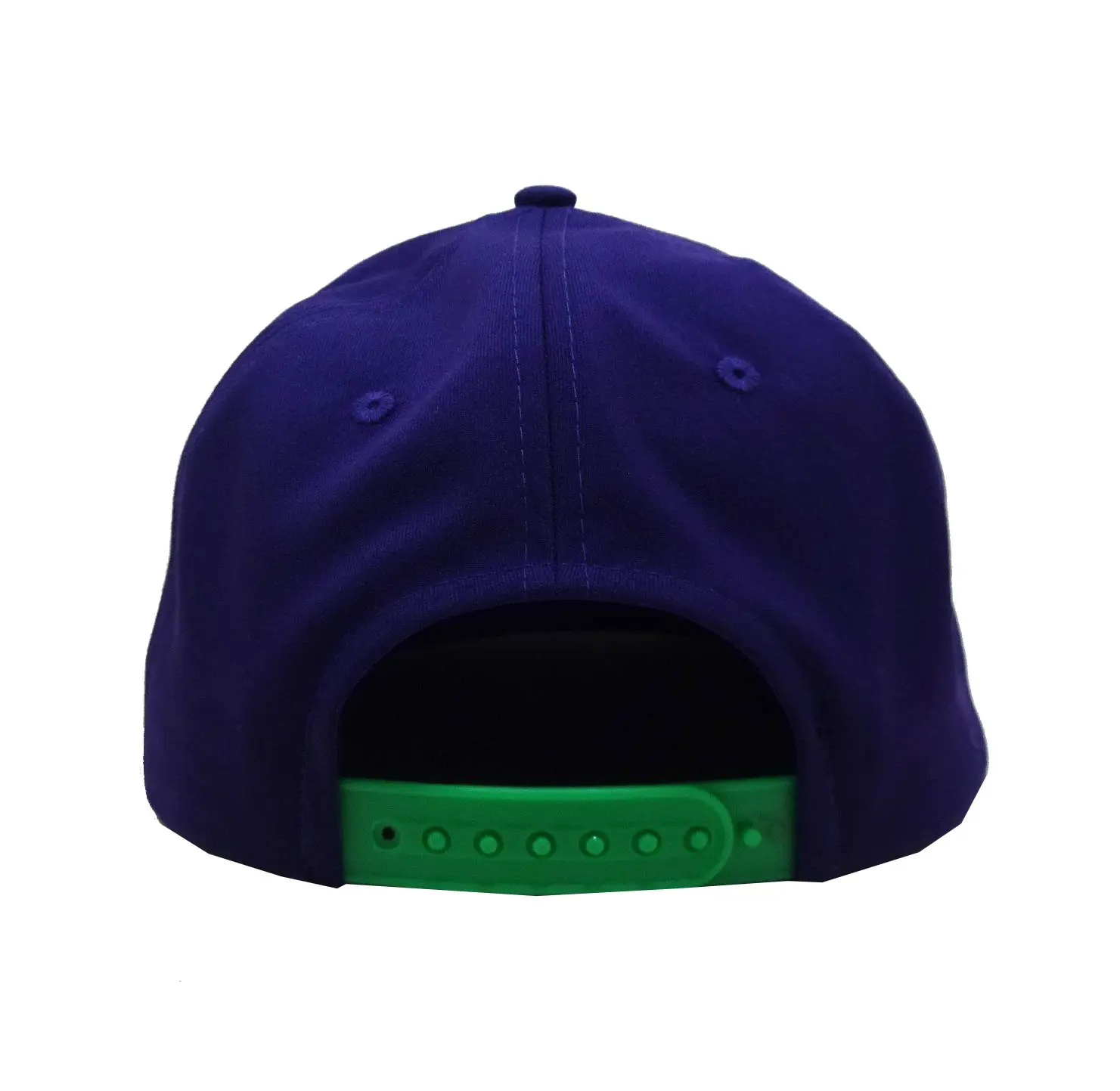 Woven Patch logo 5-Panel Flat Brim High Quality Purple Color High Profile 65% Cotton and 35% Polyester Fabric Snapback Cap 5