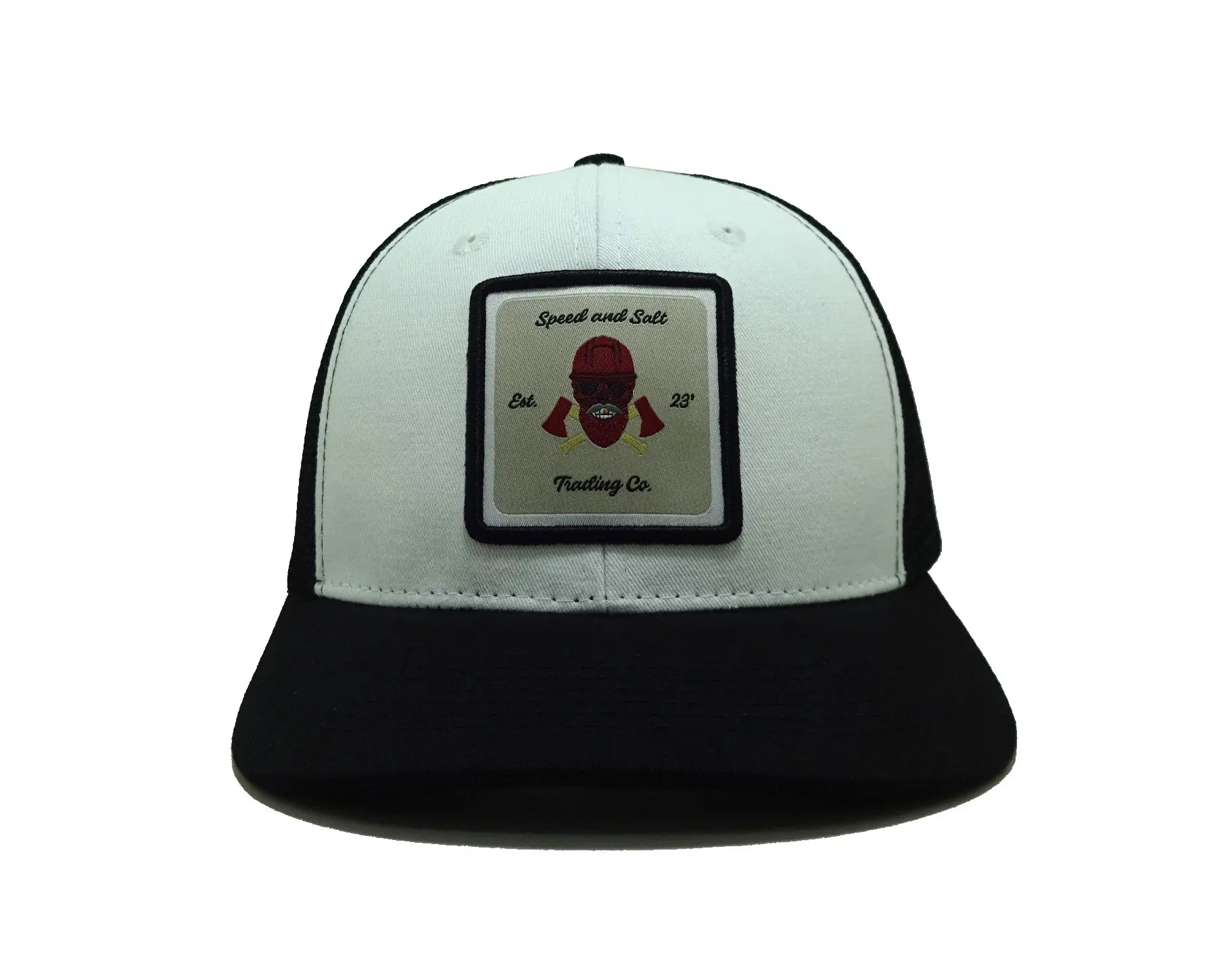 Woven Patch Logo Hiphop Outdoor Wholesale Products Trucker Hat 6-Panel Curved Brim High Quality Gorras Sports Cap Trucker Hat 1