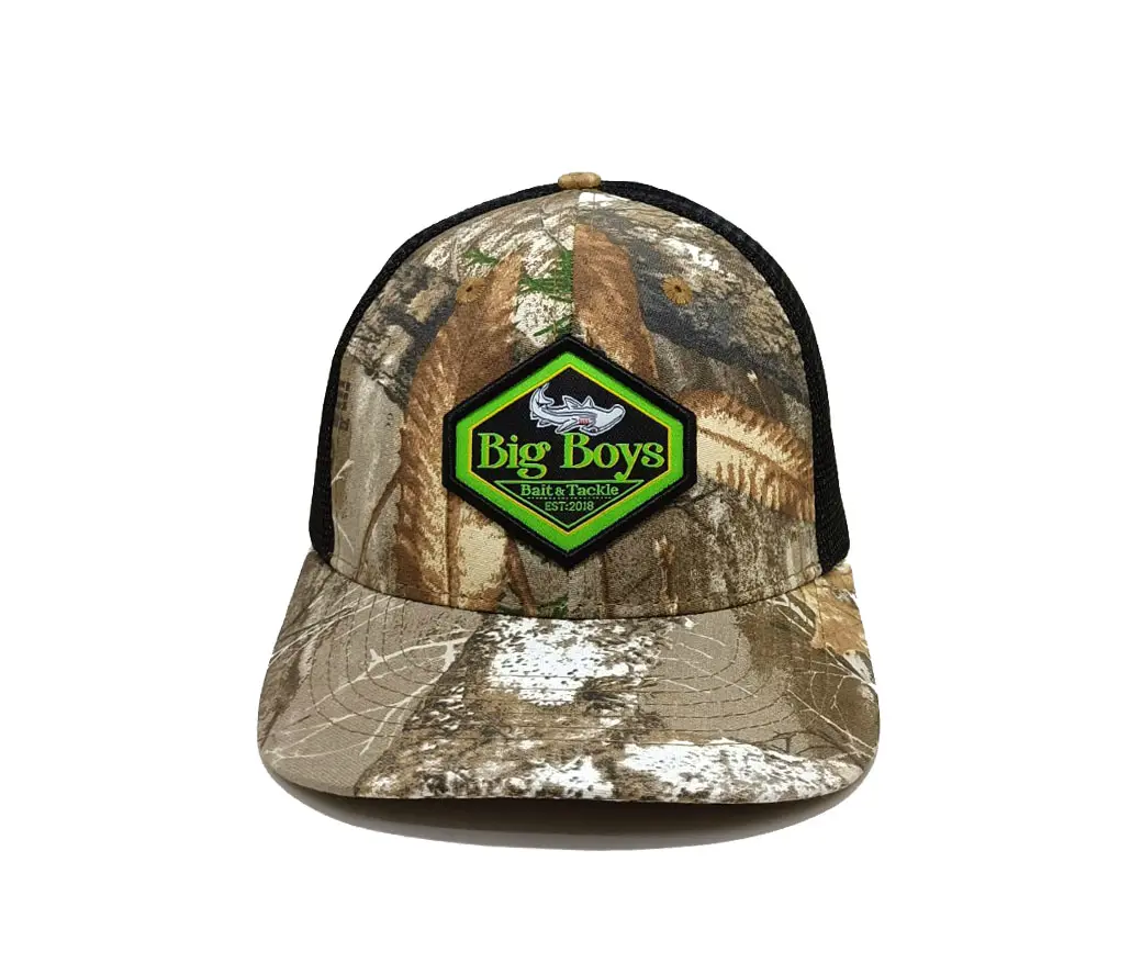 Woven Patch Logo Printing Camo Promotional Hat Sport Dad Cap Leather Logo Trucker Hats Snapback Caps 3