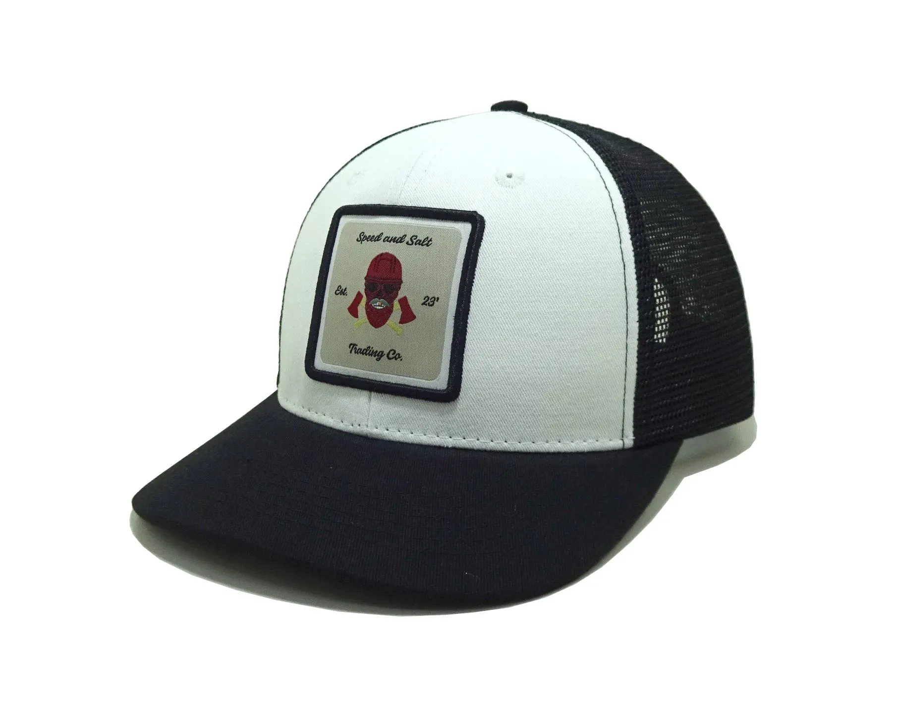 Woven Patch Logo Trucker Cap Snapback Hats Vietnam Supplier High Quality Caps for Brand Custom Dad Hat 2