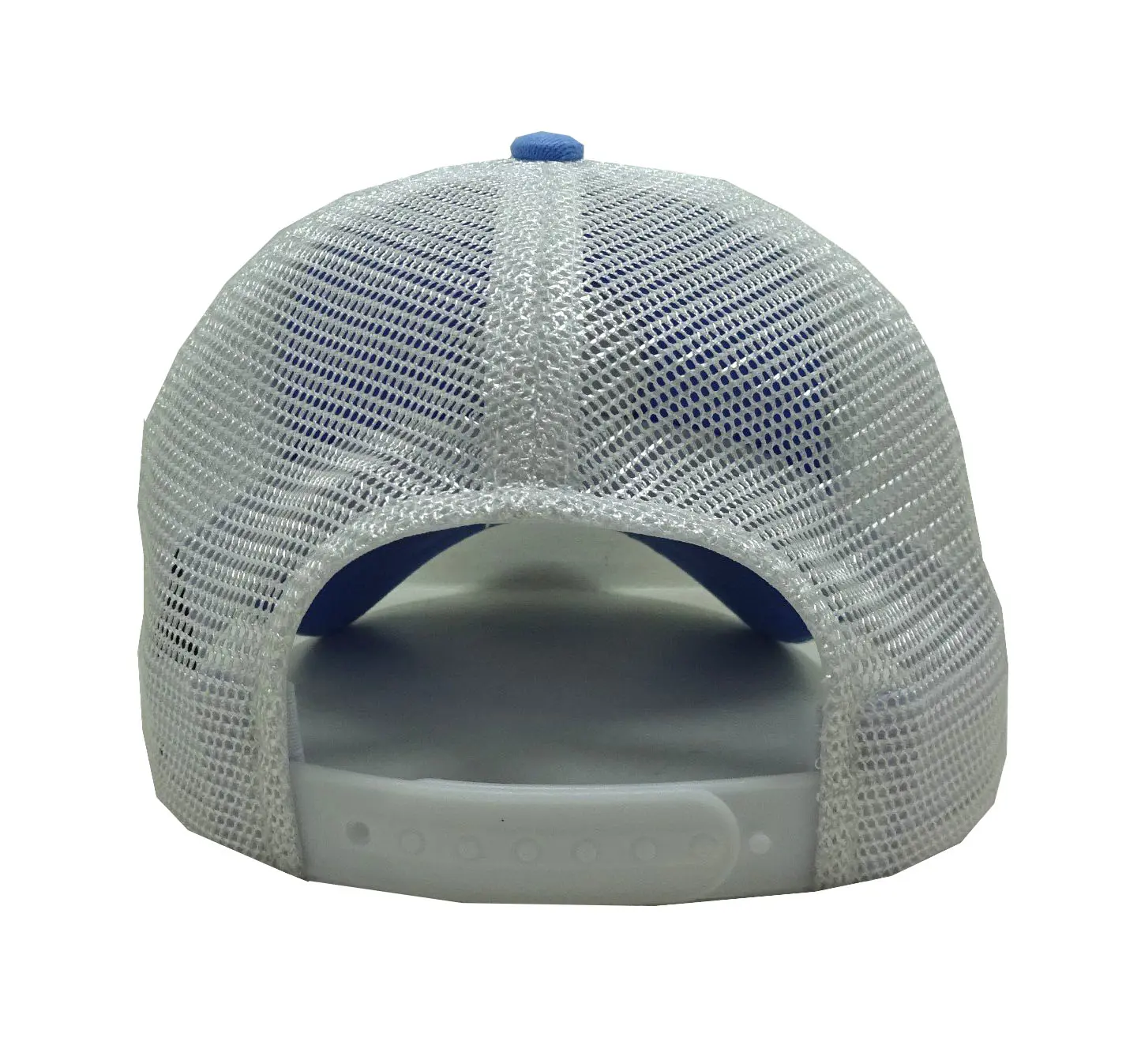 Woven Patch logo Unstructured 6-Panel Curved Brim High Quality Blue Color Low Profile Trucker Hat in Vietnam Factory 6