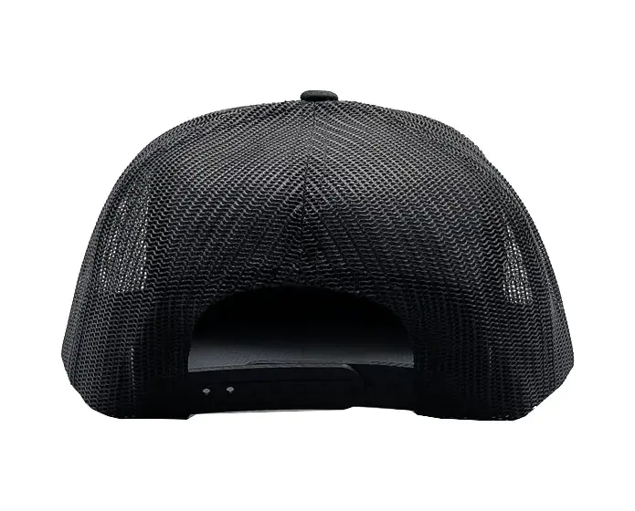 Woven Patch Logo Wholesale Products Trucker Hat 5-Panel Flat Brim High Quality Black Color Medium Profile Sports Cap Trucker Hat 6