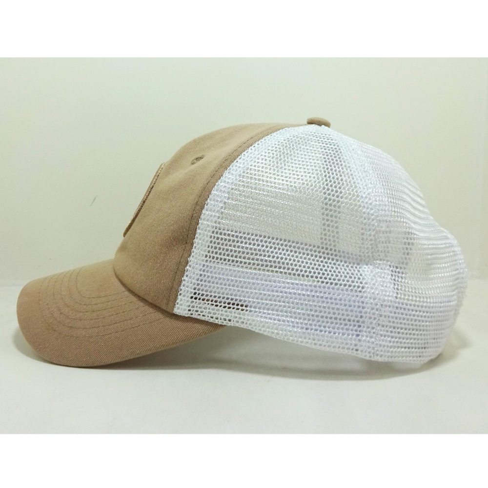 Woven Patches Trucker Hats 6 Panel Gorras Soft Structured Curved Brim Caps Custom Label On Sweatband Adjustable Snapback Closure 3