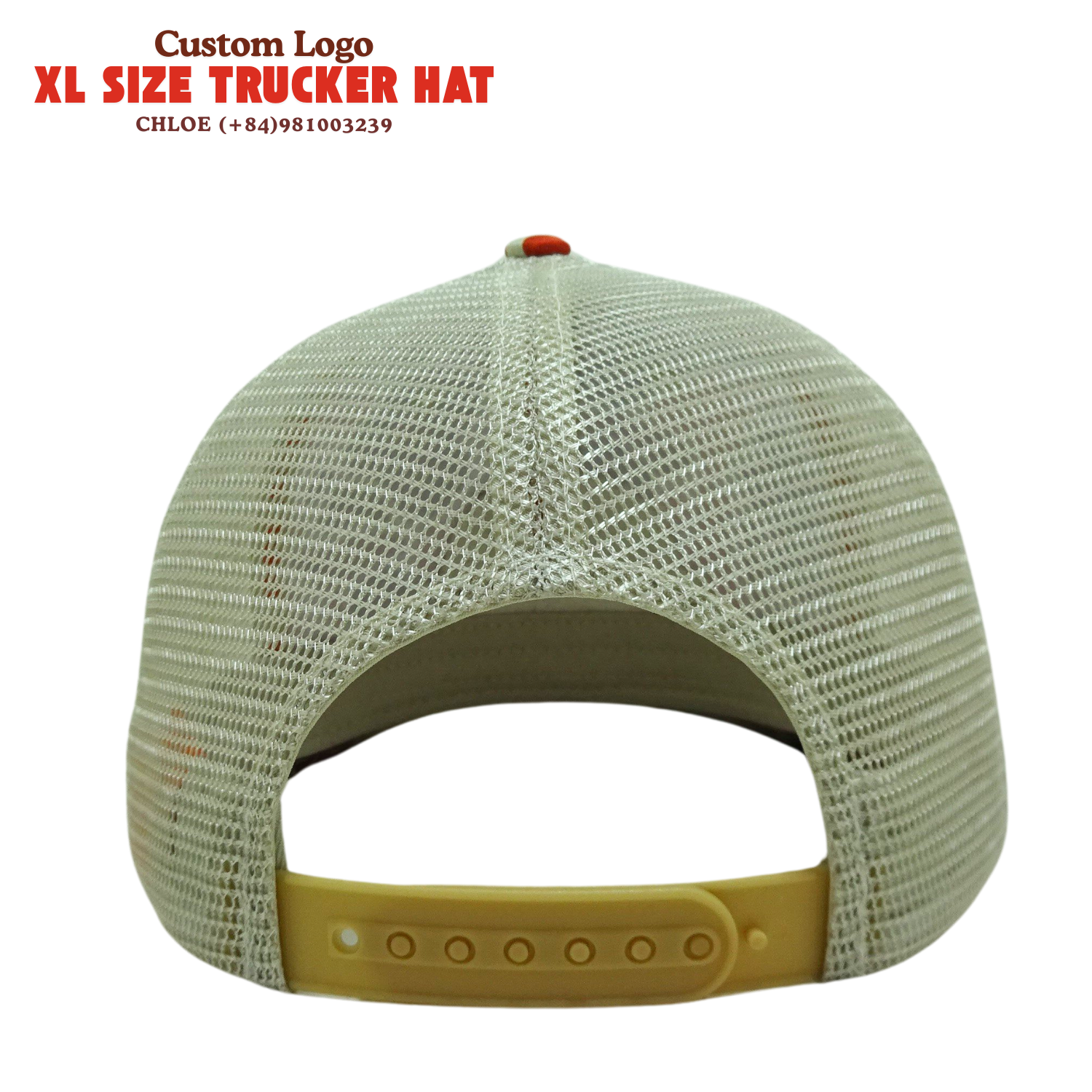 XL Hats for Men Big Head Oversized Hats Camo Yellow White Mesh Trucker Inner Custom Wholesale INJAE VINA Vietnam Factory 6