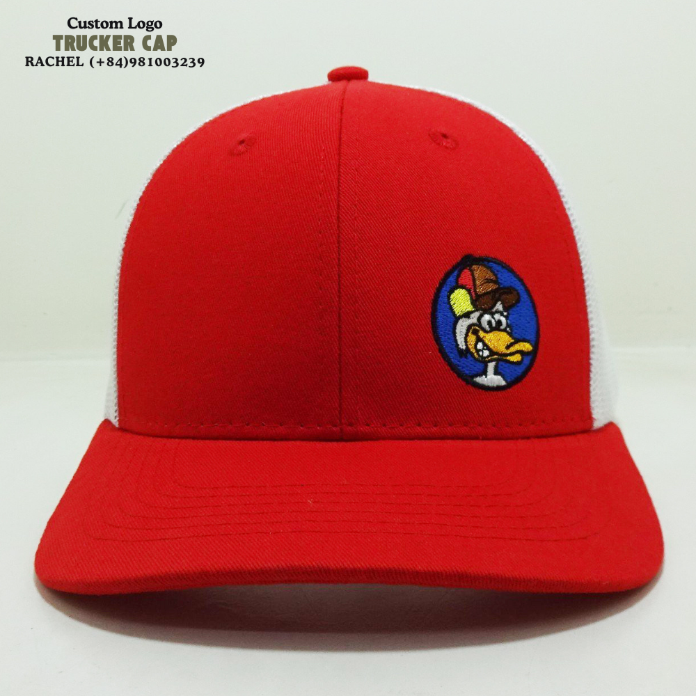 Y 6606/R 112 Trucker Hats 6 Panel Gorras Cartoon Embroidered Logo Structured Caps Contrast Color Adjustable Snapback Closure OEM 3