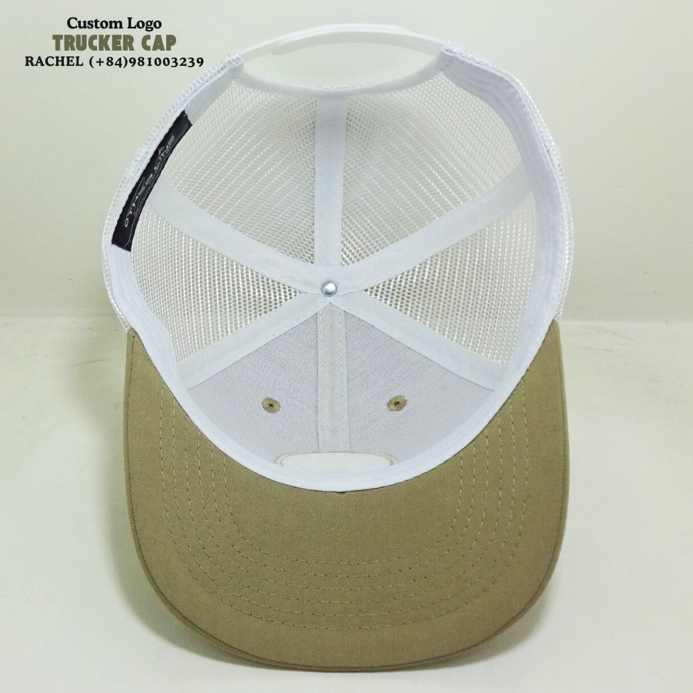 Y 6606 Trucker Hats 6 Panel Structured Caps Embroidered/Woven Patches Slightly Curved Brim Private Label On Sweatband Snapback 7