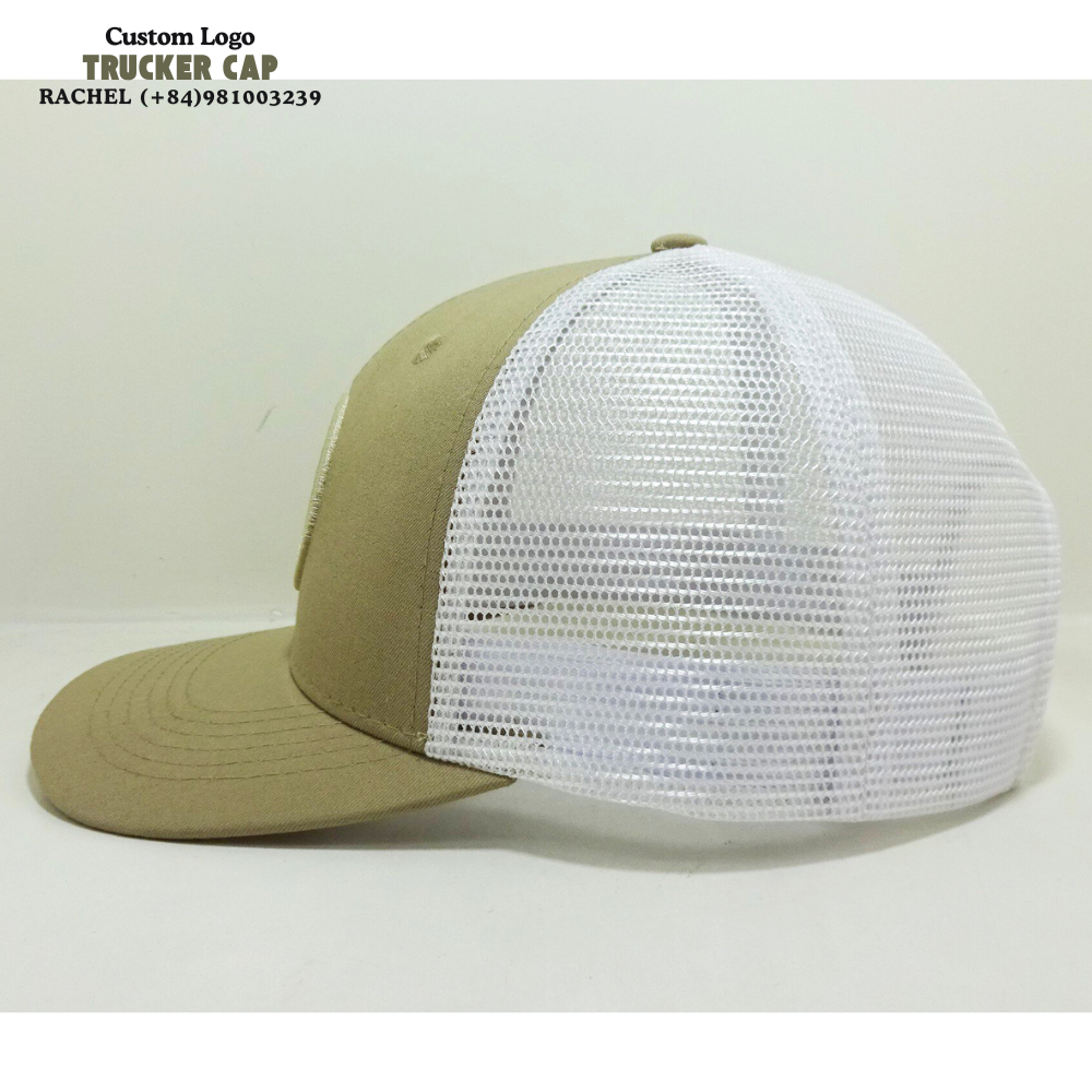 Y 6606 Trucker Hats 6 Panel Structured Caps Embroidered/Woven Patches Slightly Curved Brim Private Label On Sweatband Snapback 5
