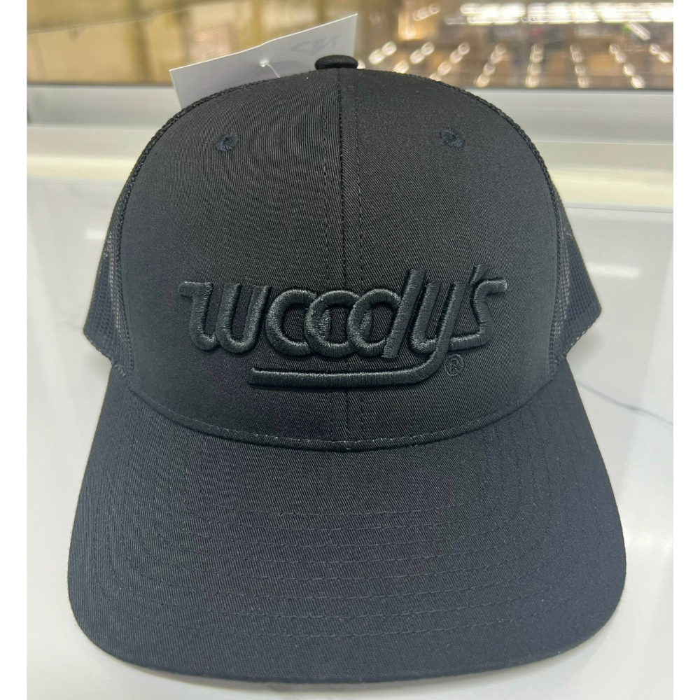 Y Ri 112 3D Custom Embroidery 6 Panel Trucker Black Black Mesh Structured Single Breasted Buckle for Your Brand OEM Factory 3
