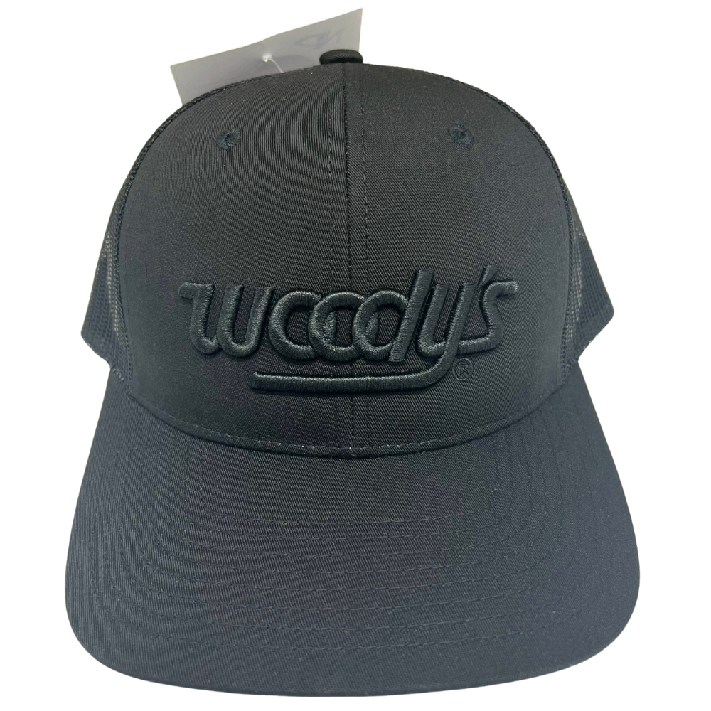 Y Ri 112 3D Custom Embroidery 6 Panel Trucker Black Black Mesh Structured Single Breasted Buckle for Your Brand OEM Factory 2