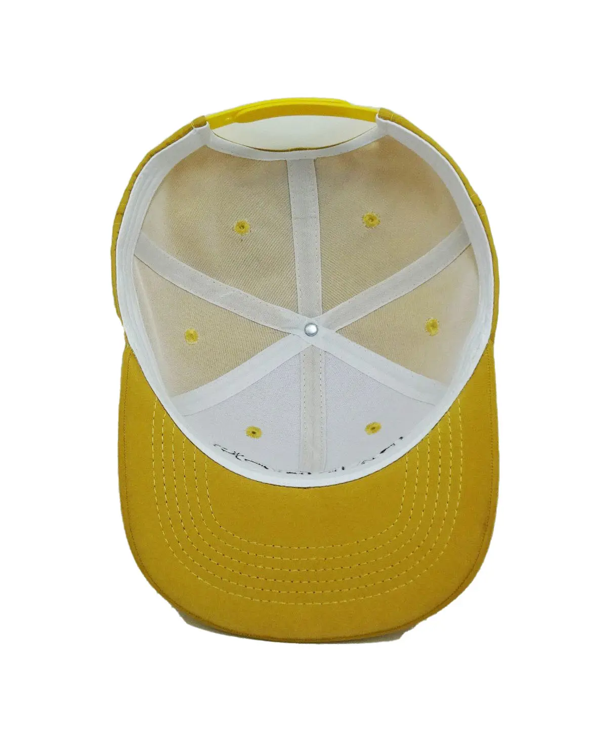 Yellow Color 3D Embroidery Logo Snapback for Men Custom Design Baseball Hats Polyester Lightweight and Sport Caps 3