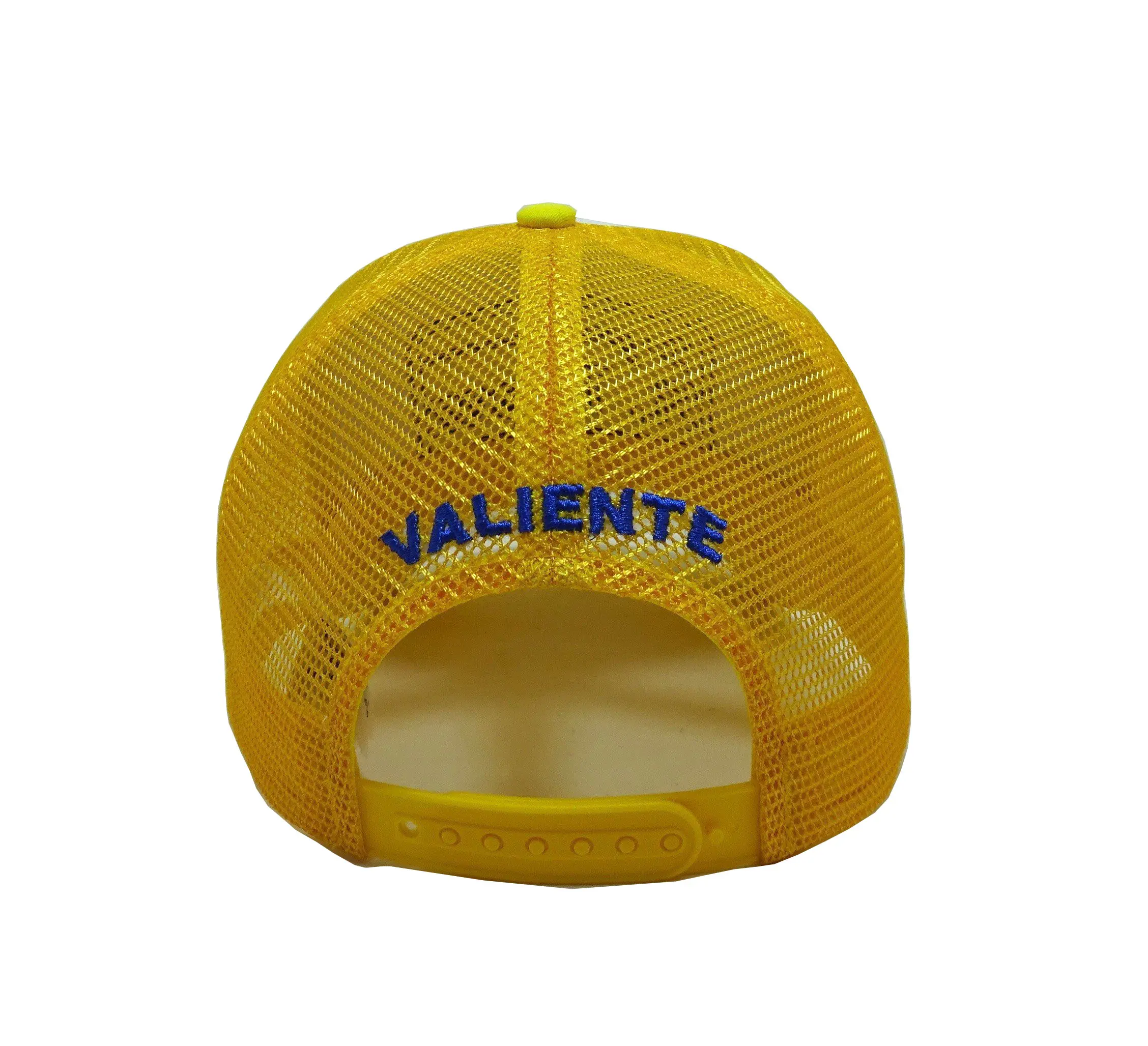 Yellow Trucker Hat With Mesh Big EMbroidery Logo Baseball Hat Sport Style Customized Design Vietnam Brand Hats for Business 6