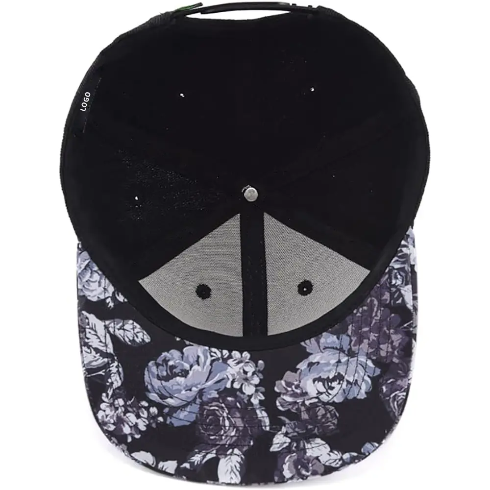 Youth New Fashion Floral Snapback Cap Patch Printed Custom High Quality Hats Snapback Caps 3